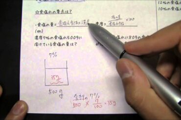 【中１数】方程式の文章題（食塩水）の解き方