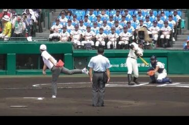 井端弘和さん始球式、はやっ！【2019夏の甲子園】