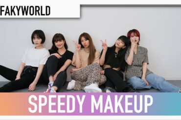 【FAKYWORLD】ライブメイクはどれだけ早く完成する！？Speedy Makeup Challenge