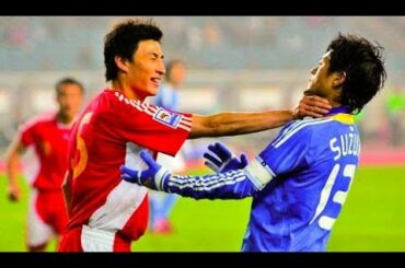 日本サッカー史上最高に荒れた試合 カンフー中国vs日本代表 ●乱闘 【ハイライト】China vs Japan Football