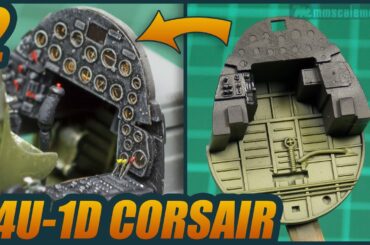 1/48 F4U-1D Corsair - ep 2 - Tamiya plastic scale model build