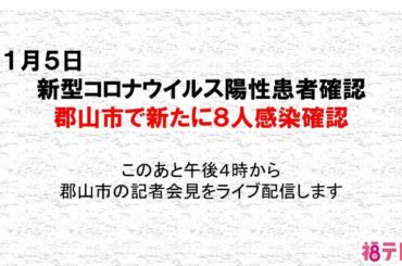 新型コロナウイルス　郡山市で８人の感染確認