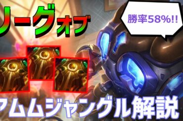 【lol】リーグオブサンファイアイージス!!タンクメタの頂点に君臨する勝率58％プレシーズン最強のアムムジャングル解説【10.23】