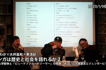 【Vimeo公開中！】さやわか×大井昌和×東浩紀「マンガは歴史と社会を語れるか２ーー大学紛争と『ビューティフル・ドリーマー』の問題、あるいは大塚英志とジェンダーについて」ダイジェスト