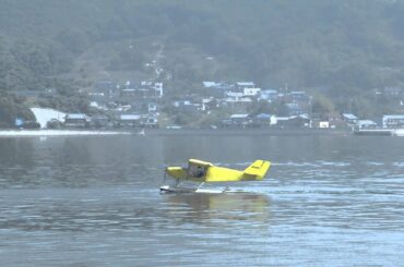 百島診療所　ウルトラライトプレーン水上機　初フライト　その2