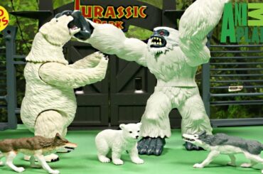 New Animal Planet Polar Bear Rescue Playset Indominus Rex Vs Yeti Abominable Snowman Unboxing