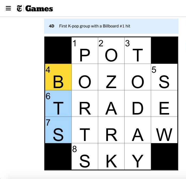 201218-bts-on-the-new-york-times-daily-mini-crossword-tkhunt