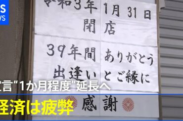 緊急事態宣言“１か月程度”延長へ【news23】