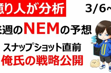 【週間分析/仮想通貨NEM/XEM/XYM】ネムのSymbolスナップショット直前！