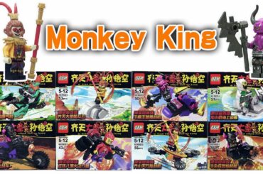 Lego Monkey King: 8 Boxes Monkey King Demon Bull King Brick Sets Unbox & Build | Unofficial Lego