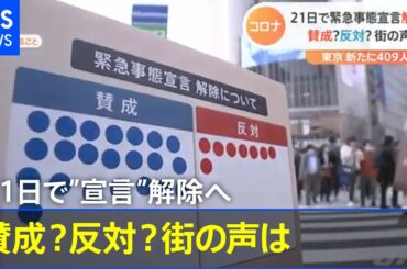 ［新型コロナ］21日で緊急事態宣言解除へ 賛成？反対？街の声は【Nスタ】