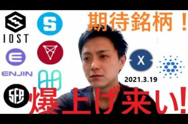 仮想通貨IOST,エンジンコイン,SAND,CHZ,セーフパル,ハーモニー,XDC,ADA2021 3 19銘柄分析