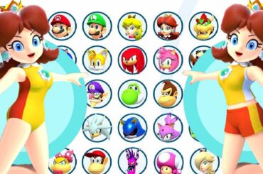 Mario & Sonic at the Olympic Games Tokyo 2020 - All Daisy Outfits