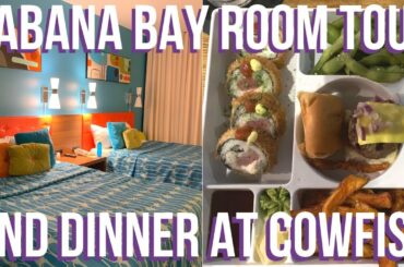 CABANA BAY Room Tour & COWFISH Dinner - Universal Orlando | Orlando February 2019