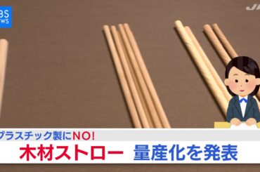 脱プラスチック、木材ストローが世界初の量産化へ