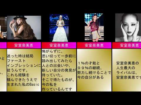 安室奈美恵 安室奈美恵の人生最大のライバルは 安室奈美恵です 名言集 選集めてみた Tkhunt