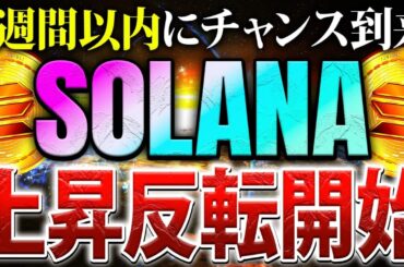 【仮想通貨ソラナ】反転上昇でSOL復活！今仕込むなら2週間以内がチャンス！仮想通貨バブルに向けた投資戦略を解説【SOL】