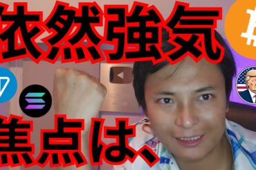 ビットコイン 10月は依然強気、焦点は選挙と○○です【仮想通貨 BTC イーサリアム リップル ソラナ リップル トンコイン SUI など】