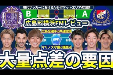 【サンフレッチェ広島🆚横浜F・マリノス大量点差の理由│試合後レビュー】広島全選手の共通認識攻撃構造解説~A-B-ポケットエリア」の活用法~