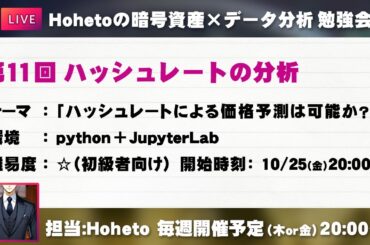 ハッシュレートによるビットコイン価格予測は可能か？【暗号資産×データ分析】