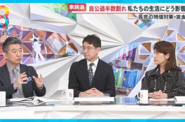 【衆院選】自公過半数割れ｢2000万円｣問題も逆風に… 政権どうなる？連立は？橋下徹氏・岩田明子氏・高田デスクが語る今後【めざまし８ニュース】