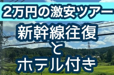 ［格安ツアー］1泊2日で仙台旅行！2万円で新幹線往復とホテル［60代女性一人旅の計画準備］